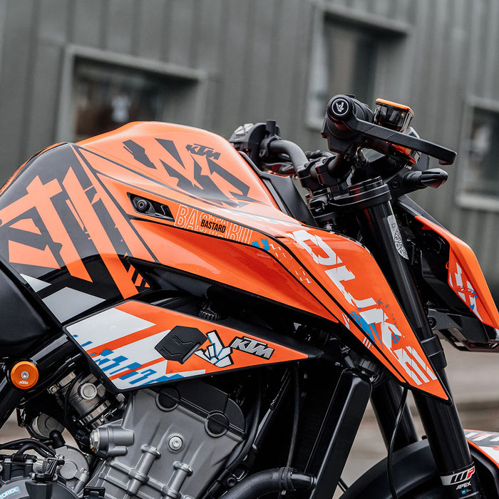 Lever guards with bar end weights - BIG BAGOROS PERFORMANCE for KTM HUSQVARNA