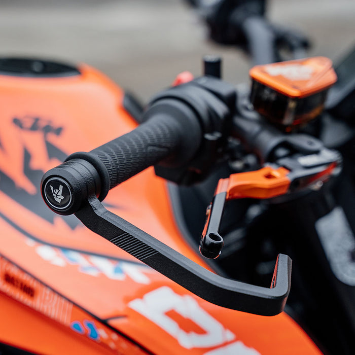 Lever guards with bar end weights - BIG BAGOROS PERFORMANCE for KTM HUSQVARNA